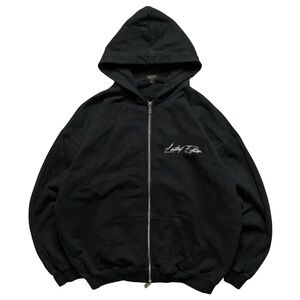 BOOHOOMAN • Boxy Embroidery Denim Hoodie Limited Edition